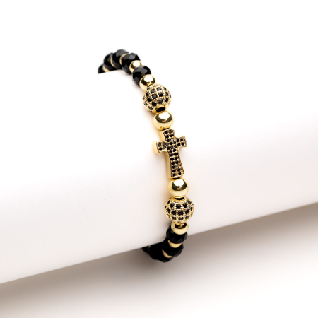 TOATE PRODUSELE - Brățară Reglabilă Handmade Cu Pandantiv Cruce Harmony