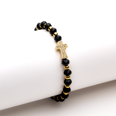 TOATE PRODUSELE - Brățară Reglabilă Handmade Cu Pandantiv Cruce Hope