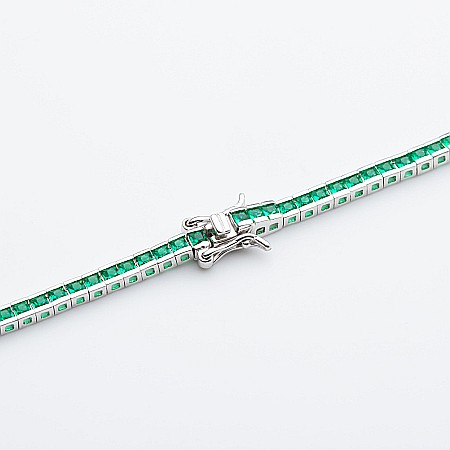 Brățară Tennis ARGINT 925 Rodiat Cu Cristale Zirconia [3]
