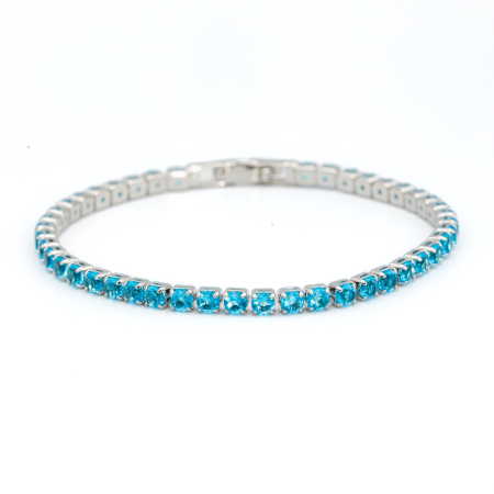 BRĂȚĂRI - Brățară Tennis Bleu-Ciel