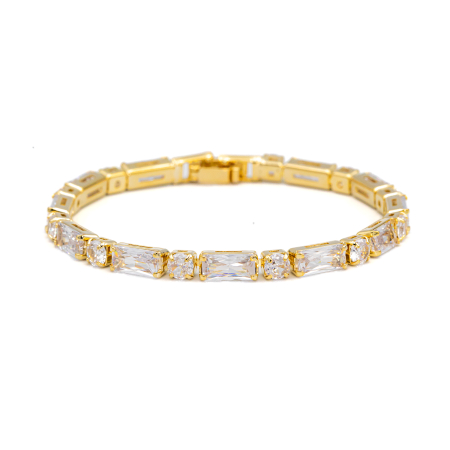 BRĂȚĂRI - Brățară Tennis Golden Shine