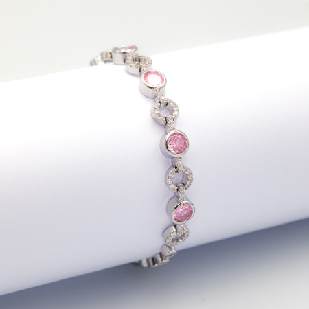 Brățara Tennis În Două Tonuri Pink Shine [1]
