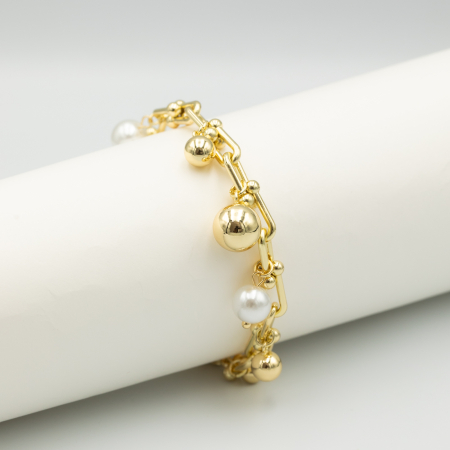 COLECȚIA TIFANY - Brățară Tifany Gold Cu Perle