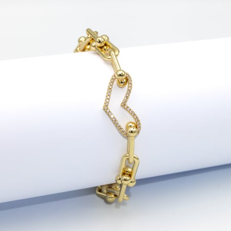 NOUTĂȚI - Brățară Tifany Golden Heart