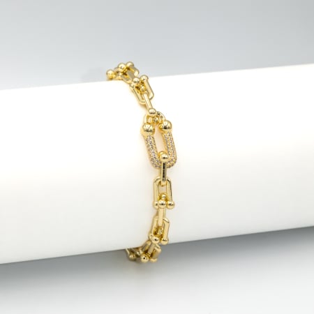 NOUTĂȚI - Brățară Tifany Golden Sparkle