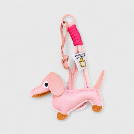 NOUTĂȚI - Breloc-Charm Geantă Pink Pup Parade