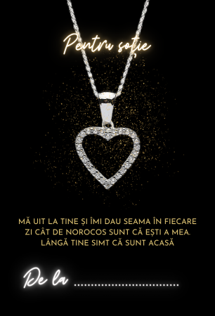 Cartonaș personalizat cu mesaj și fotografie – Emoție în cutia de bijuterii - Model negru [3]