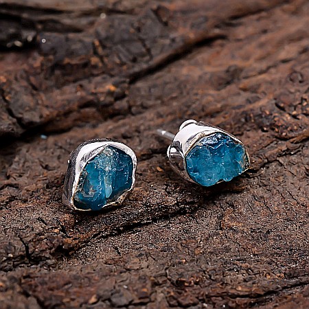 Cercei Argint Neon Apatite [2]