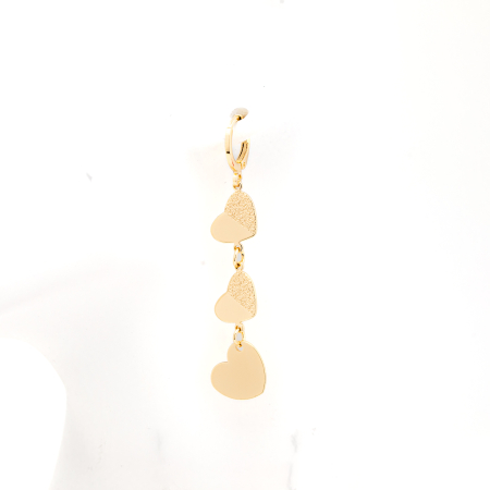 Cercei Aurii Dangling Hearts [1]