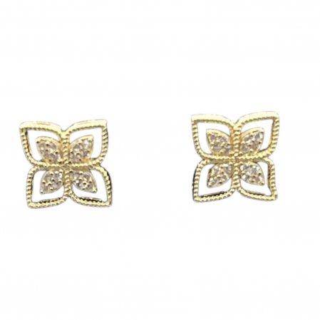 NOUTĂȚI - Cercei Aurii Delicați Gold Simplicity