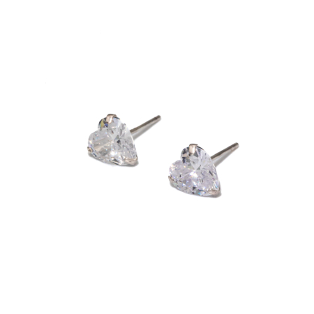 Cercei Din Argint În Formă De Inimă Chloe [2]