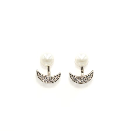 TOATE PRODUSELE - Cercei Din Argint Cu Perlă Și Zirconia Francesca