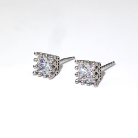 Cercei Din Argint Cu Piatră Tip Diamant Katia [1]