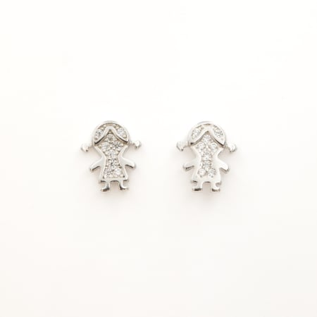 TOATE PRODUSELE - Cercei Din Argint Pentru Copii Cu Cristale Zirconia