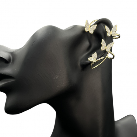 CERCEI - Cercei Ear Cuff Aurii Golden Butterfly