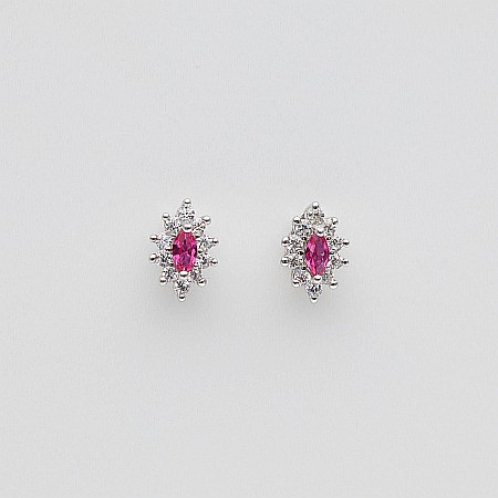 Cercei Argint Pink Princess [2]