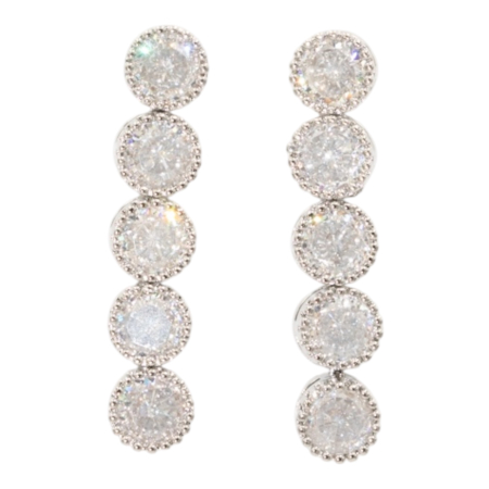 TOATE PRODUSELE - Cercei Tennis Lungi Cu Cristale Zirconia Sadie