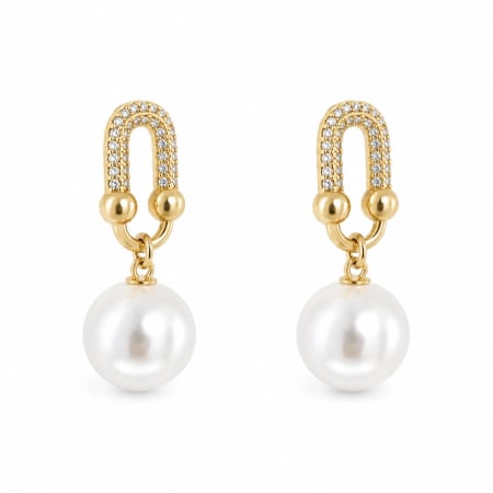 TOATE PRODUSELE - Cercei Tifany Cu Perlă Gold Elegance