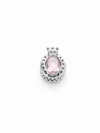CADOU - Charm Pandora Style Pink Crown