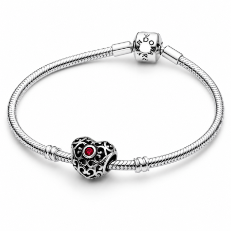 Charm Pandora Style Red Heart [1]