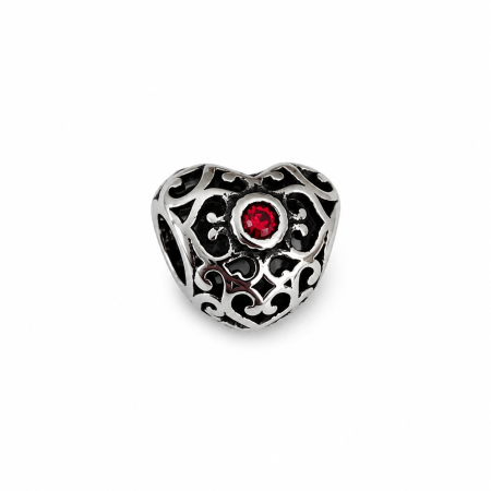 BIJUTERII - Charm Pandora Style Red Heart