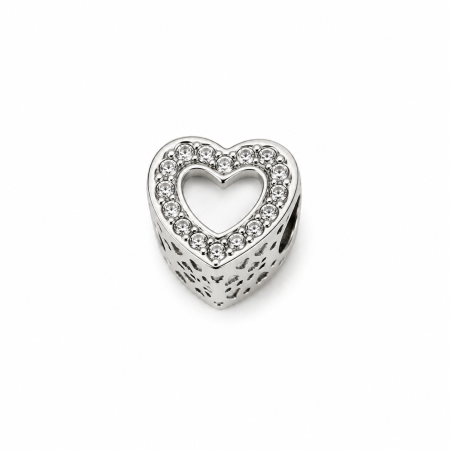 BIJUTERII - Charm Pandora Style Shiny Heart
