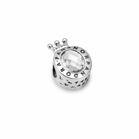 BIJUTERII - Charm Pandora Style Silver Crown