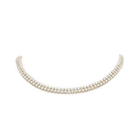 COLIERE TENNIS - Chocker Tennis Dublu Auriu