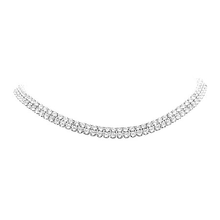 COLIERE TENNIS - Chocker Tennis Placat Cu Aur Alb De 18K