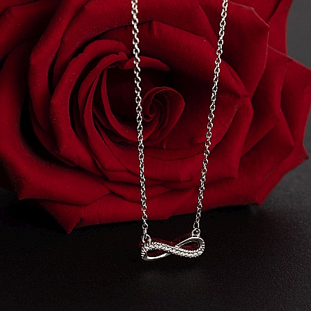 Colier Argint Infinity Love [3]