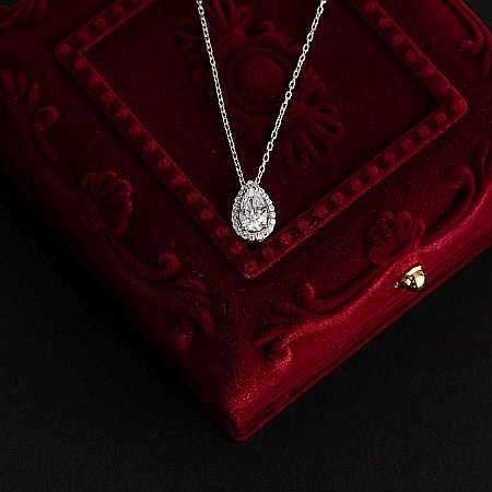 Colier Argint Lacrimă, Cristale Swarovski [1]
