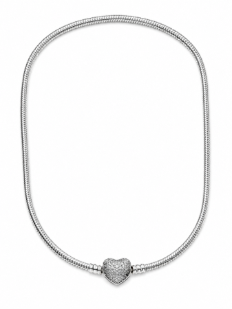 TOATE PRODUSELE - Colier Argintiu Stil Pandora Cu Charm Heart