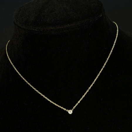 NOUTĂȚI - Colier Auriu Diamond Look