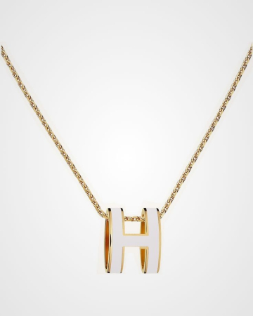 Colier Auriu Hermina Cu Pandantiv Alb [1]