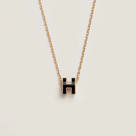 TOATE PRODUSELE - Colier Auriu Hermina Cu Pandantiv Negru