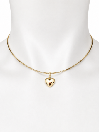 TOATE PRODUSELE - Colier Choker Cu Pandantiv Inimă