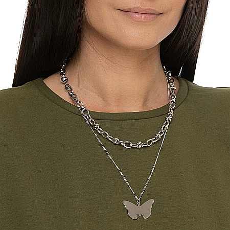 COLIERE - Colier Dublu Butterfly