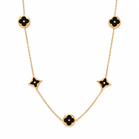 TOATE PRODUSELE - Colier LV Black&Gold