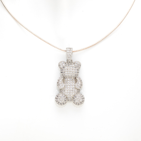 NOUTĂȚI - Colier Argint Cu Pandantiv Teddy Love
