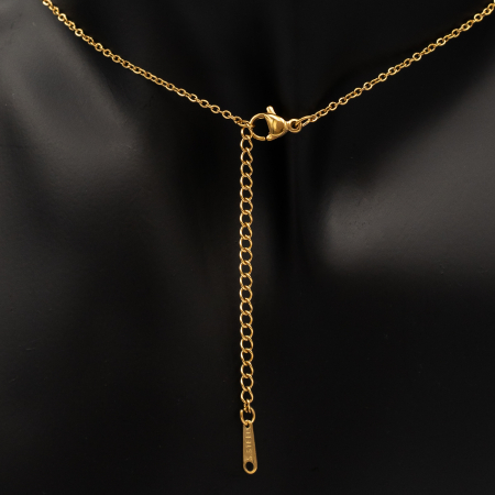 Colier Placat Cu Aur Galben Cu Pandantiv CUI [2]