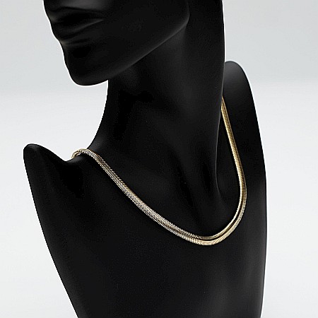 Colier Plat Snake Auriu [3]