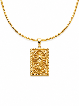 CADOU - Colier Rigid Cu Pandantiv Fecioara Maria