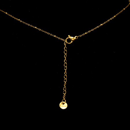 Colier Salbă Auriu Cu Pandantive Strălucitoare [1]