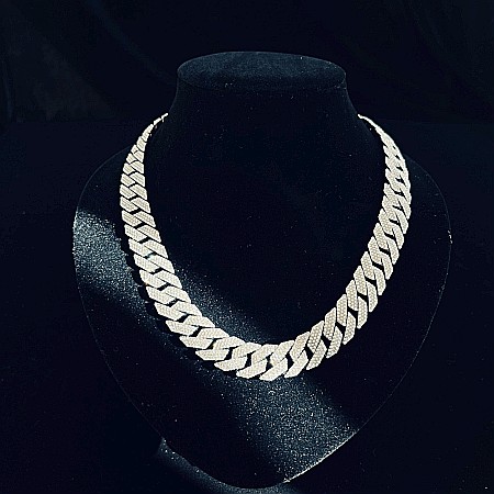 BIJUTERII BĂRBAȚI - Colier Unisex Cuban Diamond