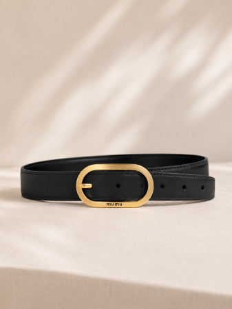 Curea Miu Din Piele Black&Gold [2]
