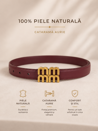 TOATE PRODUSELE - Curea Miu Din Piele Chocolate&Gold