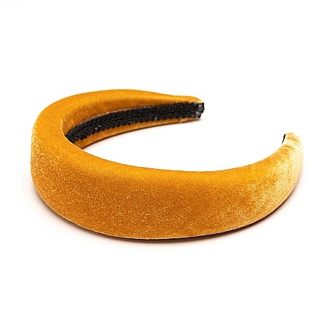 ACCESORII PĂR - Diademă Din Catifea Camel