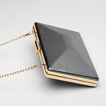 Geantă Clutch Gri Metalic-ELCGE0134S [2]
