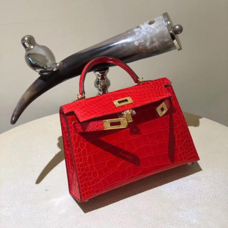 NOUTĂȚI - Geantă Kelly Mini Roșie