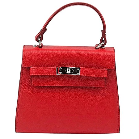 Geantă KELLY Piele Naturală Roșie [1]